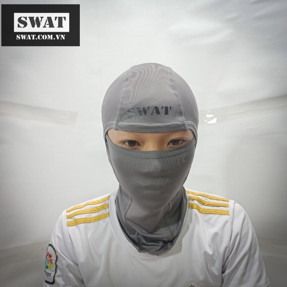 Kkhăn trùm đầu SWAT màu xám