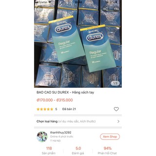 [HÀNG ÚC CHUẨN] Bao cao su siêu mỏng Durex Úc - Durex Fetherlite