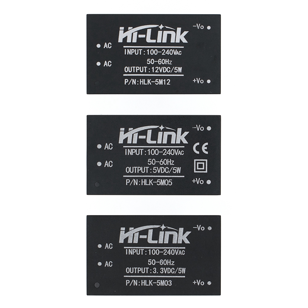 Mô Đun Hạ Áp Hlk-5M03 Hlk-M12 5w Ac-Dc 220v Sang 12v/5v/3.3v