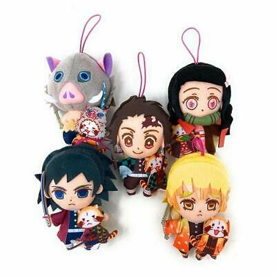 [FuRyu] Móc strap bông rascal kimetsu no Yaiba 3 Set tanjiro zenitsu inosuke Stuffed Soft Plush chính hãng Nhật Bản