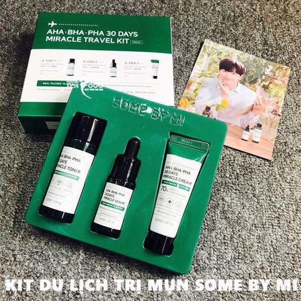 [Bán sỉ] Bộ dưỡng da ngừa mụn Some By Mi 30 Days Miracle Travel Kit Mini 4 món Auth Hàn Quốc