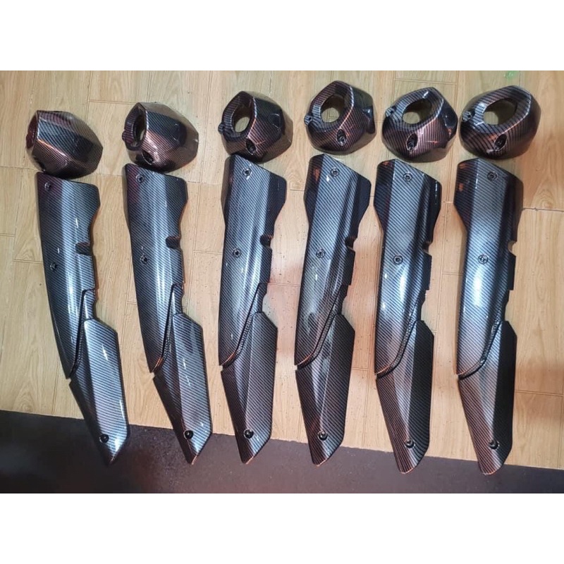 Combo Che pô + chụp pô Ex 155 Carbon và đủ màu