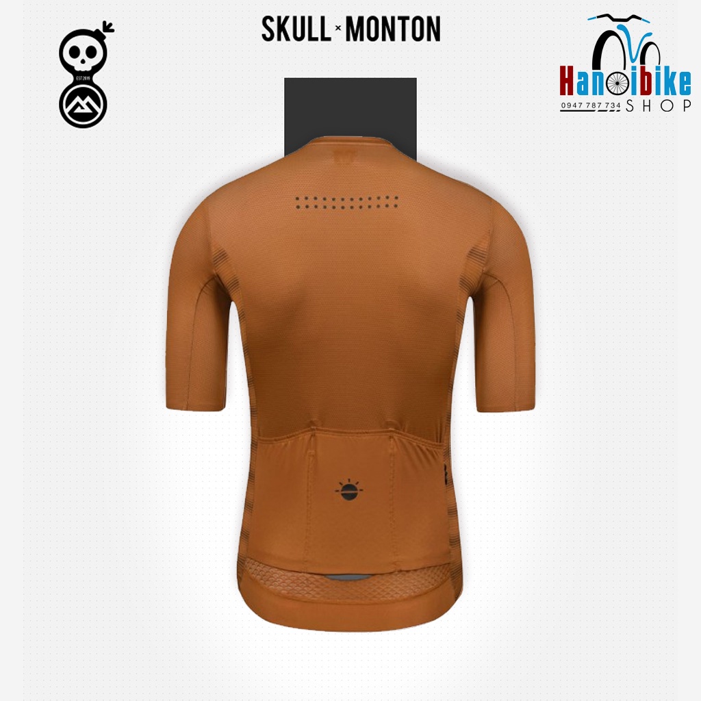 Áo đạp xe Monton ngắn tay 06AM BROWN