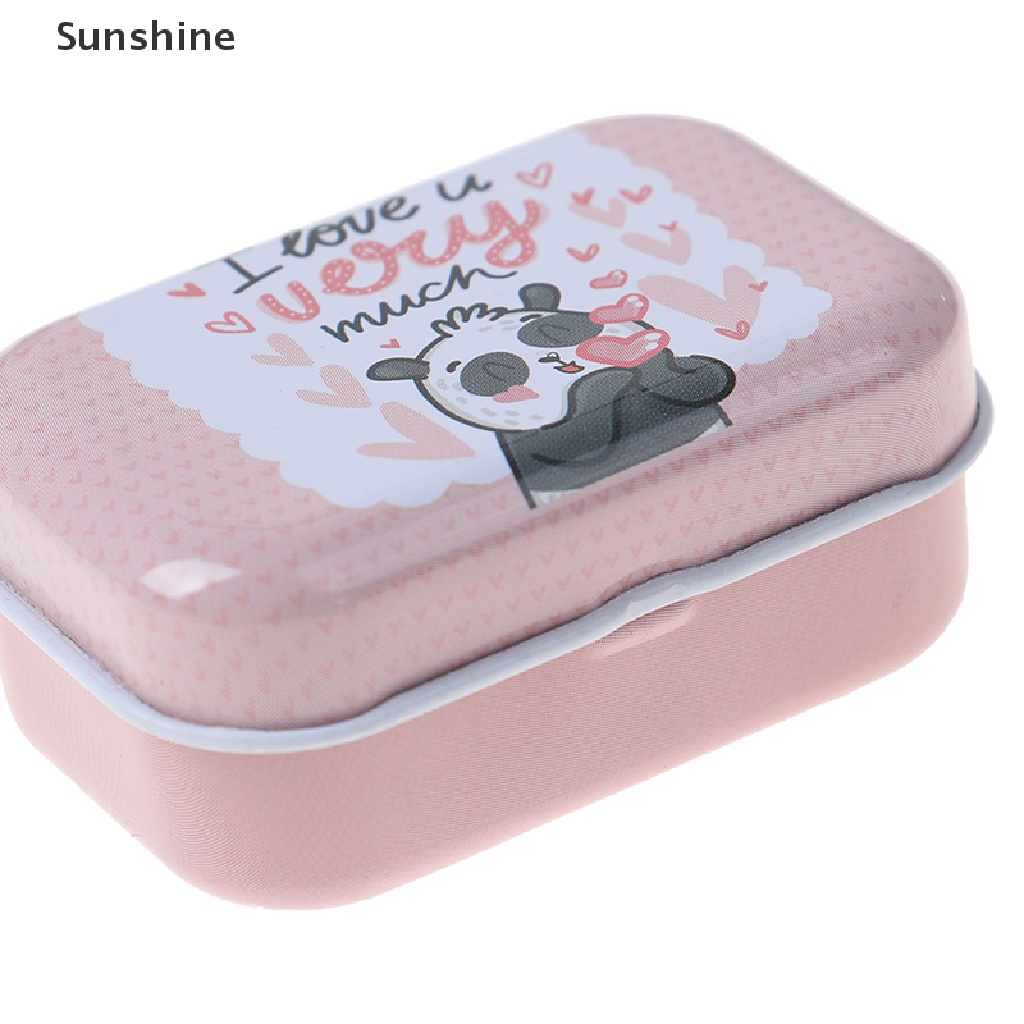 Hộp Thiếc Mini Đựng Trang Sức Màu Kẹo Ngọt Xinh Xắn