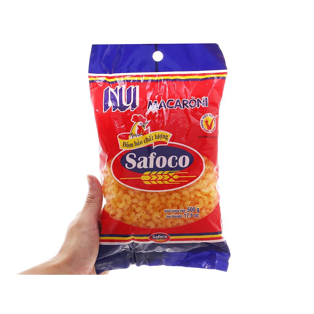 Nui ống ngắn Safoco 500g