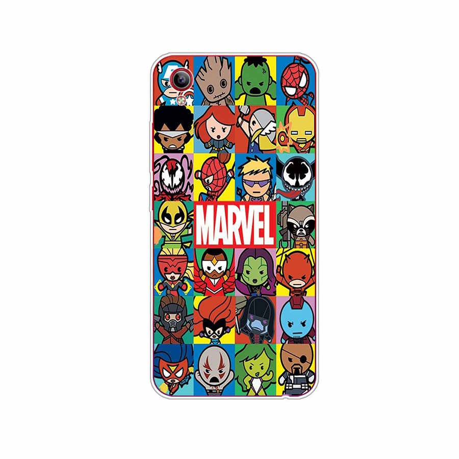 MARVEL Ốp silicon Họa Tiết Biểu Tượng Avengers Thời Trang Cho Vivo Y53 Y55 Y91 Y91C S1 2019 S1 Pro