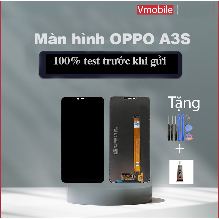 Màn hình OPPO A3S thay thế cho màn hình bị hỏng bao test 3 tháng tặng kèm bộ sửa 8 trong 1 và keo dán b7000.