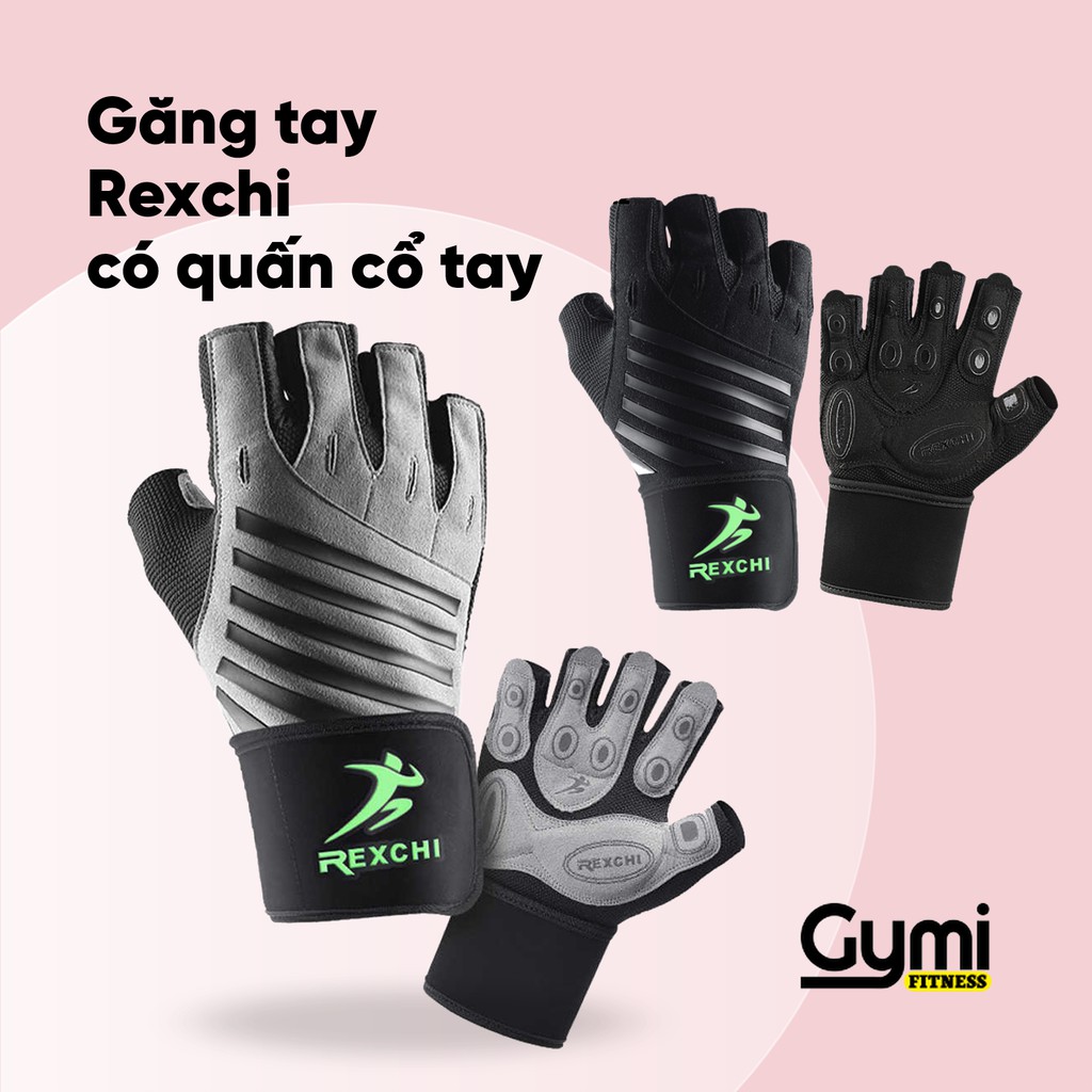 Găng Tay REXCHI Có Quấn Cổ Tay | Tập Gym, Thể Thao