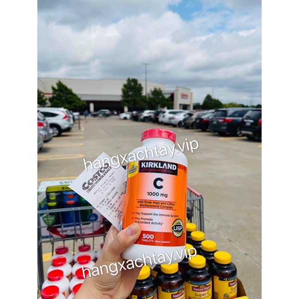 Viên Vitamin C 1000mg Kirkland 500viên- Bill Mỹ