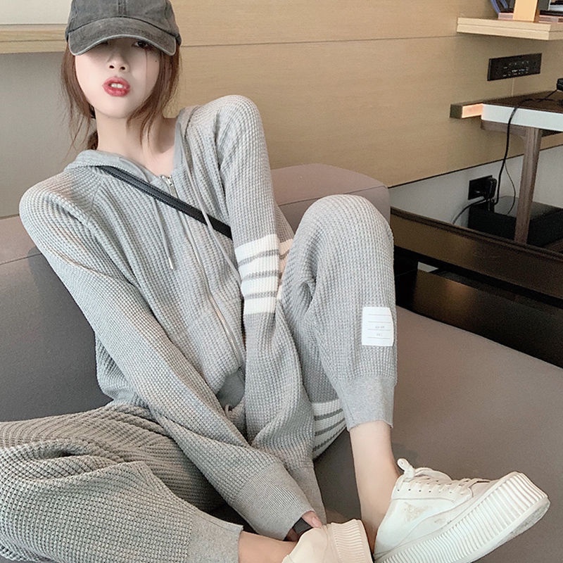 Set đồ Thể Thao Sọc Phong Cách đường Phố Thời Trang Mùa Thu 2021 Cho Nữ