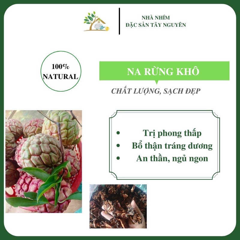 Na rừng hỗ trợ phong thấp, ngủ ngon, bổ thận tráng dương túi 1KG