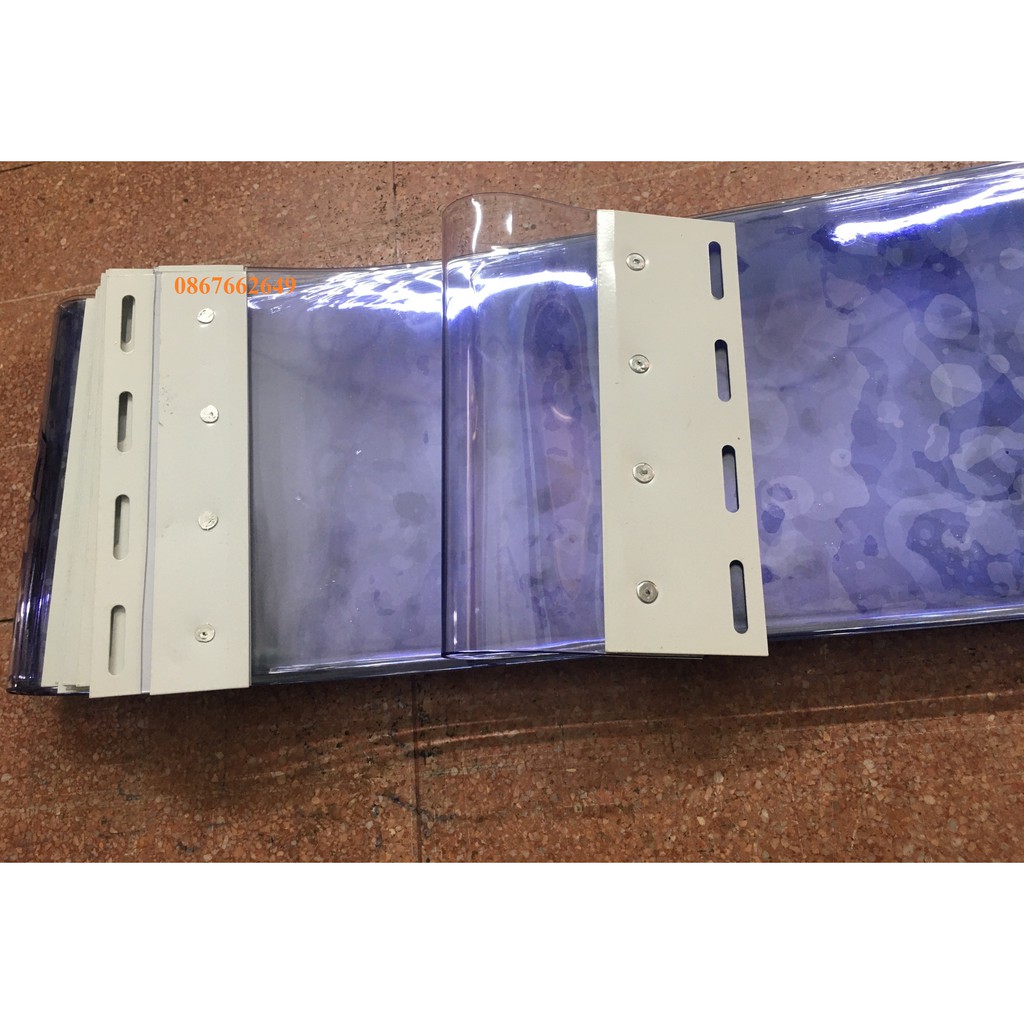 Rèm nhựa pvc dày 1.5mm màu trắng trong ngăn lạnh điều hoà (r1.25m x c1.8m)