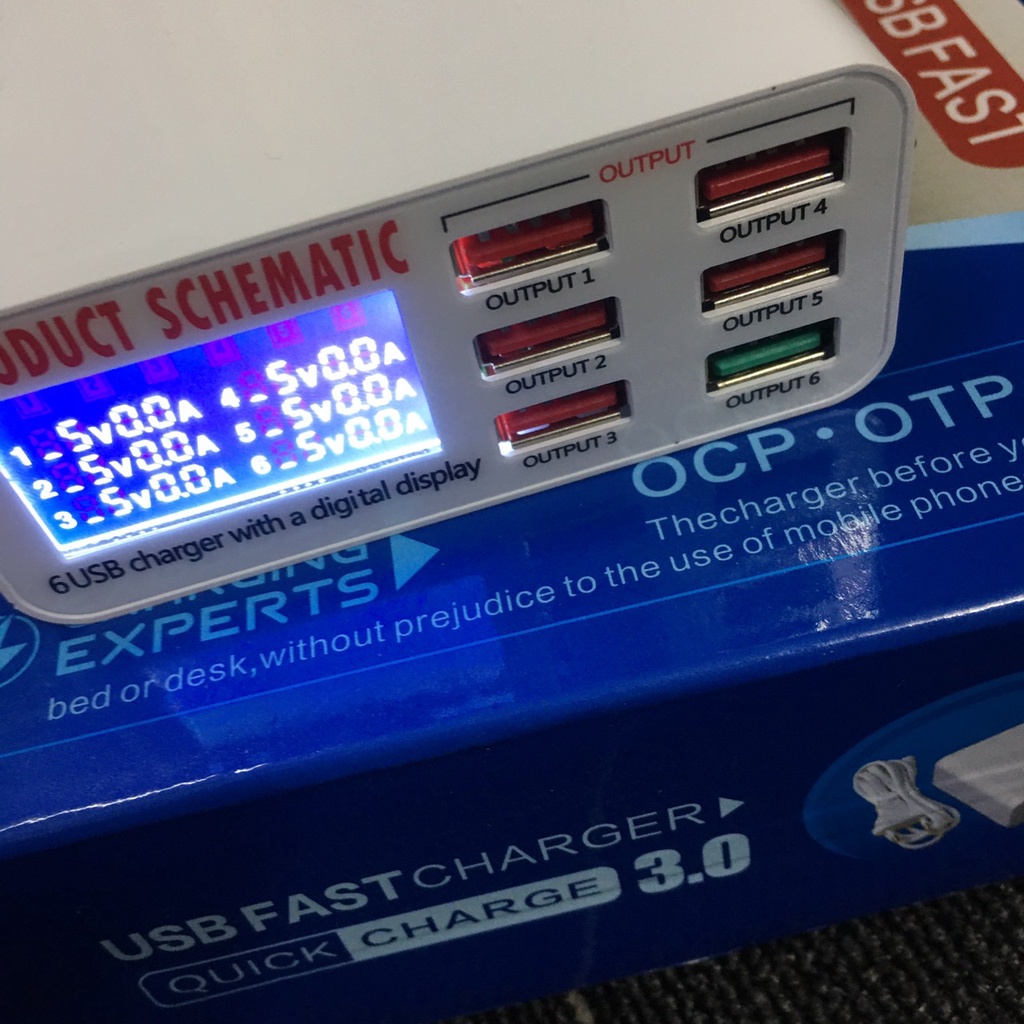 Sạc thông minh USB FAST 6 cổng