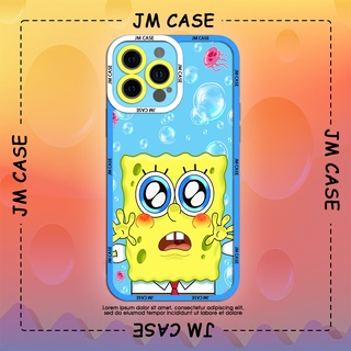 Ốp lưng iphone samsung xiaomi oppo cạnh vuông JM CASE SpongeBob