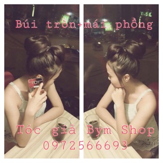 Tóc búi tròn giả
