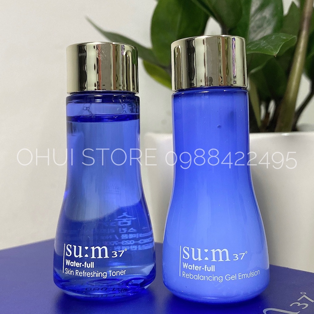 Combo nước hoa hồng và sữa dưỡng Su:m37 Water-Full 20ml x 2 - Chính hãng LG Hàn Quốc