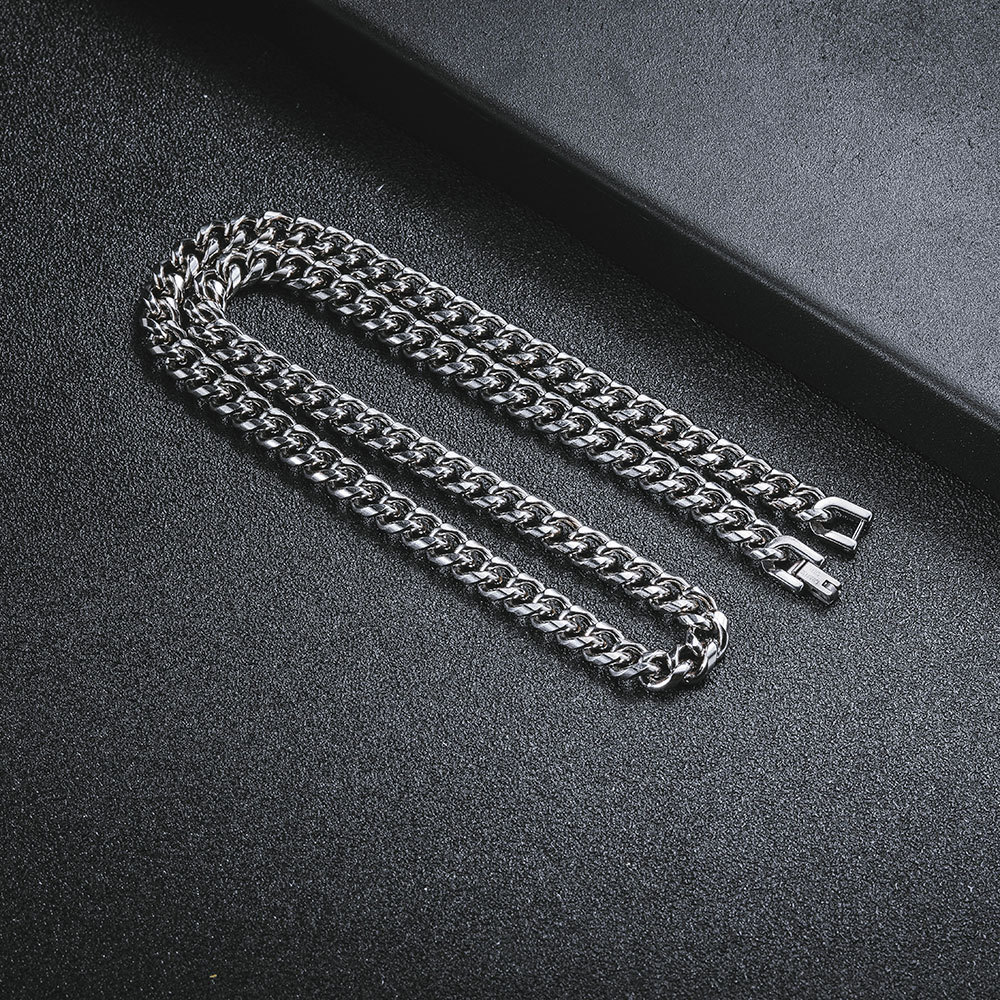 Dây Chuyền Thép Titan Phong Cách Hip Hop Thời Trang Hàn Quốc Dành Cho Nam Và Nữ 23573