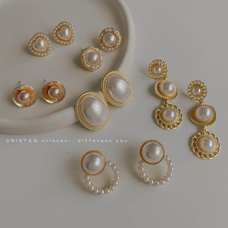 Ống Kính VintagePearlarstudsFrenchRefinedrings