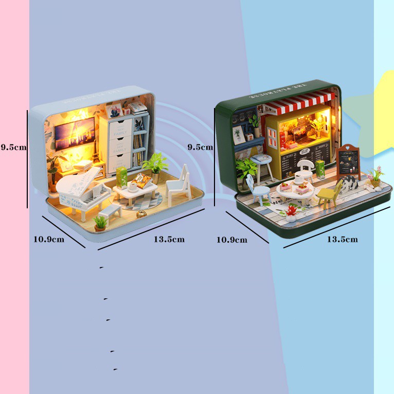 Mô hình nhà DIY Doll House Theater Series S931 - S933 Kèm Bộ dụng cụ