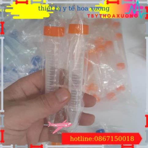 Com Bo 20 Ống Falcon 15ml - Ống Ly Tâm 15ml nắp Vặn, Đáy Nhọn Tiệt Trùng Từng Cái