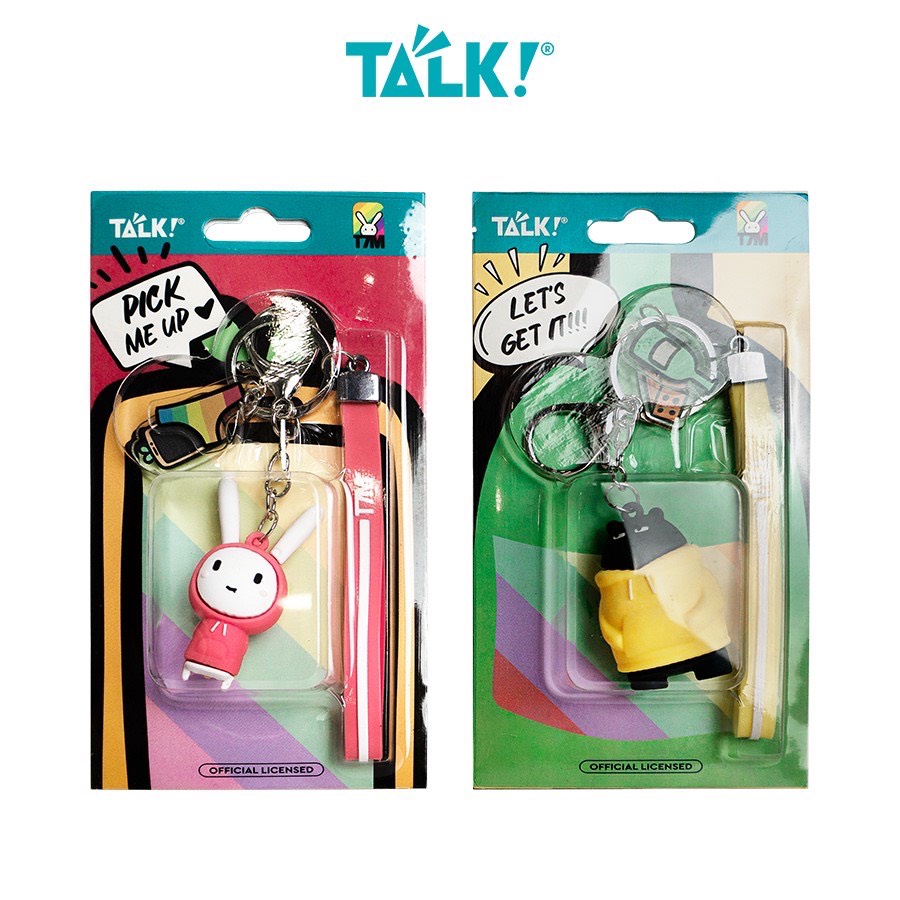Móc khóa Thỏ/Gấu Aka Hoodie Party - Thỏ Bảy Màu - TALK!