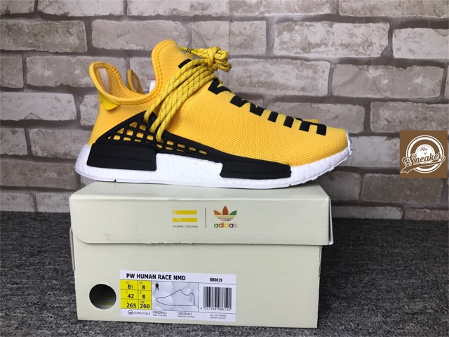 Giầy thể thao NMD HUMAN RACE yellow thời trang nam nữ ! ! :)) . new new 🎁 2020 . . new : ' new 2021 ?