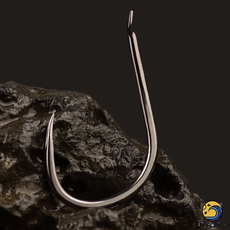 Bingolife 50PCS Iseni Fishing Hook Universal Hook Thép Carbon Cao Chống Ăn Mòn Móc Cong Xử Lý Móc Câu Tôm Móc Biển