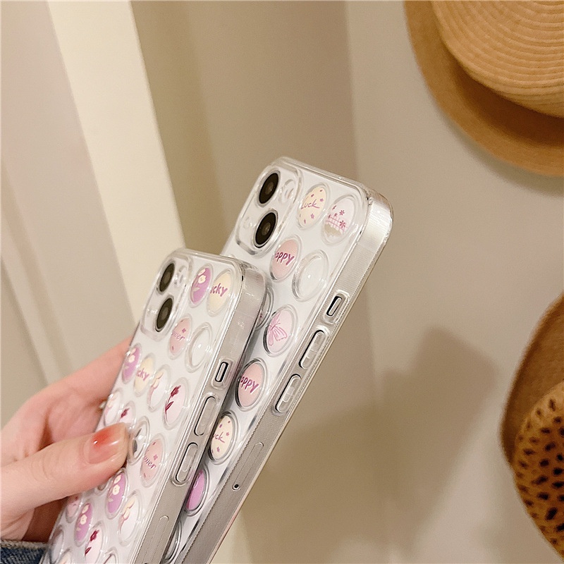 Ốp lưng iphone Ốp Điện Thoại Trong Suốt Hình Hoa Đơn Giản Cho iphone13 14proPromax 678plus 6/6splus/7/7plus/8/8plus/x/xr/xs/11/14pro/13/pro/max/plus/promax Dinuo case