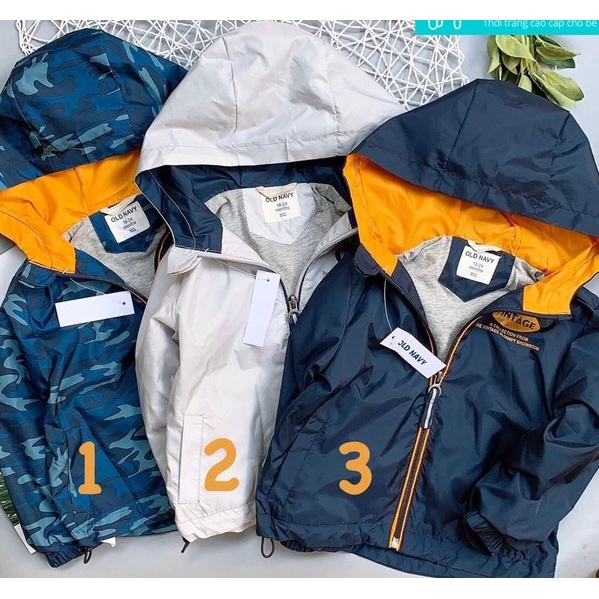 Áo Gió Old Navy Kèm Túi Chéo cho bé trai