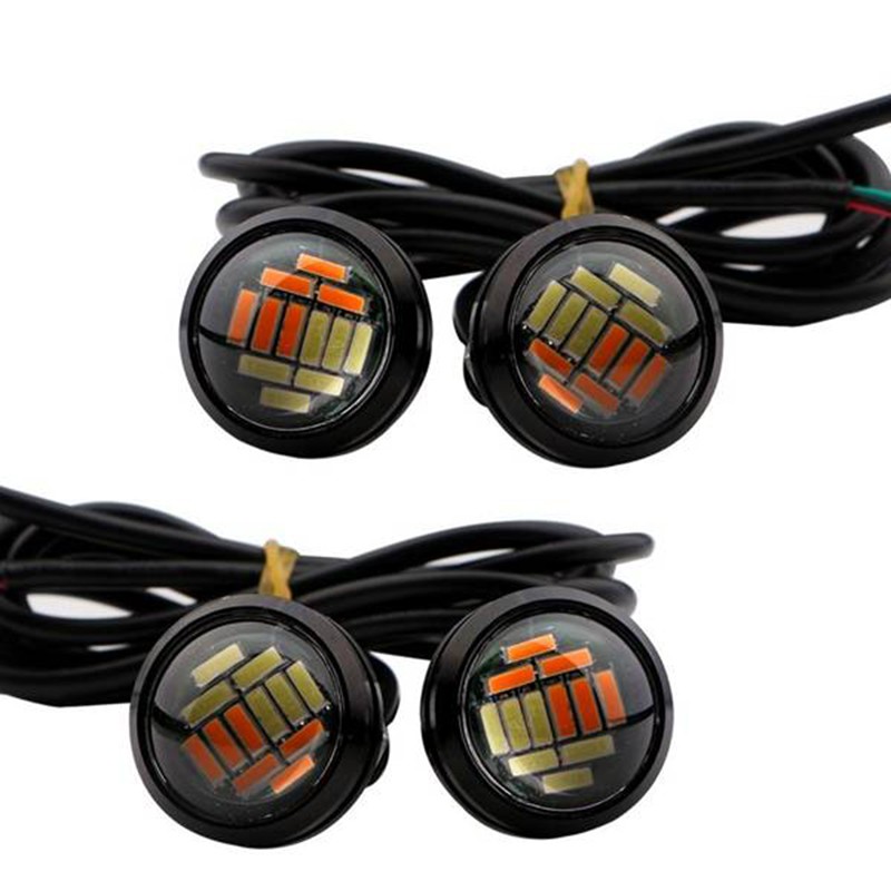 Set 4 Đèn Led 12v 23mm 4014 12 Bóng Led Dành Cho Ô Tô