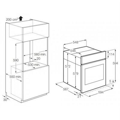 [GIAO HCM] - Lò nướng hơi nhiệt âm Electrolux EOB8857AAX 70L, 3500W - HÀNG CHÍNH HÃNG