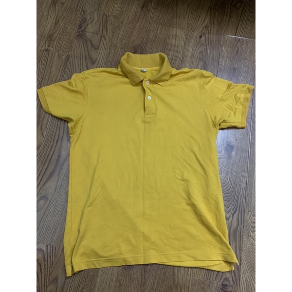 Áo PoLo Uniqlo màu vàng cam, hàng chính hãng 2nd