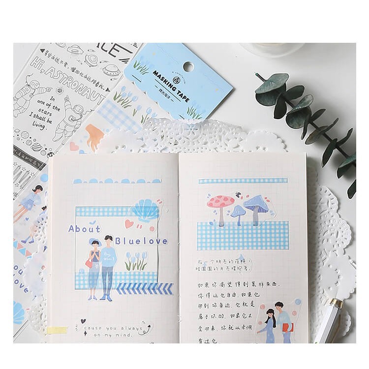 Hình dán trang trí Daily Life Sticker Masking, 65x350mm