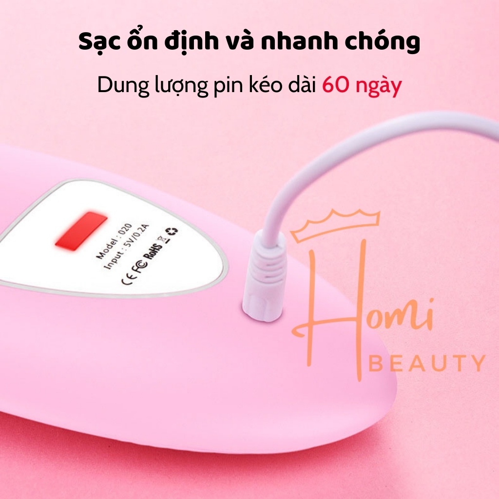 Máy Rửa Mặt HOMIKA Chống Thấm Nước Cầm Tay Mini Chính Hãng Giá Rẻ Silicon Cao Cấp Kết Hợp Massage Mặt