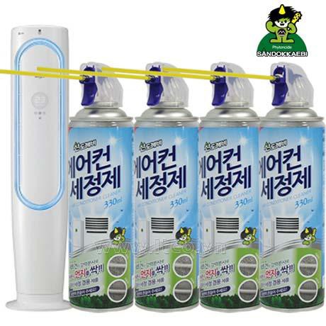 Xịt Vệ Sinh Máy Lạnh Sandokkaebi 330ml