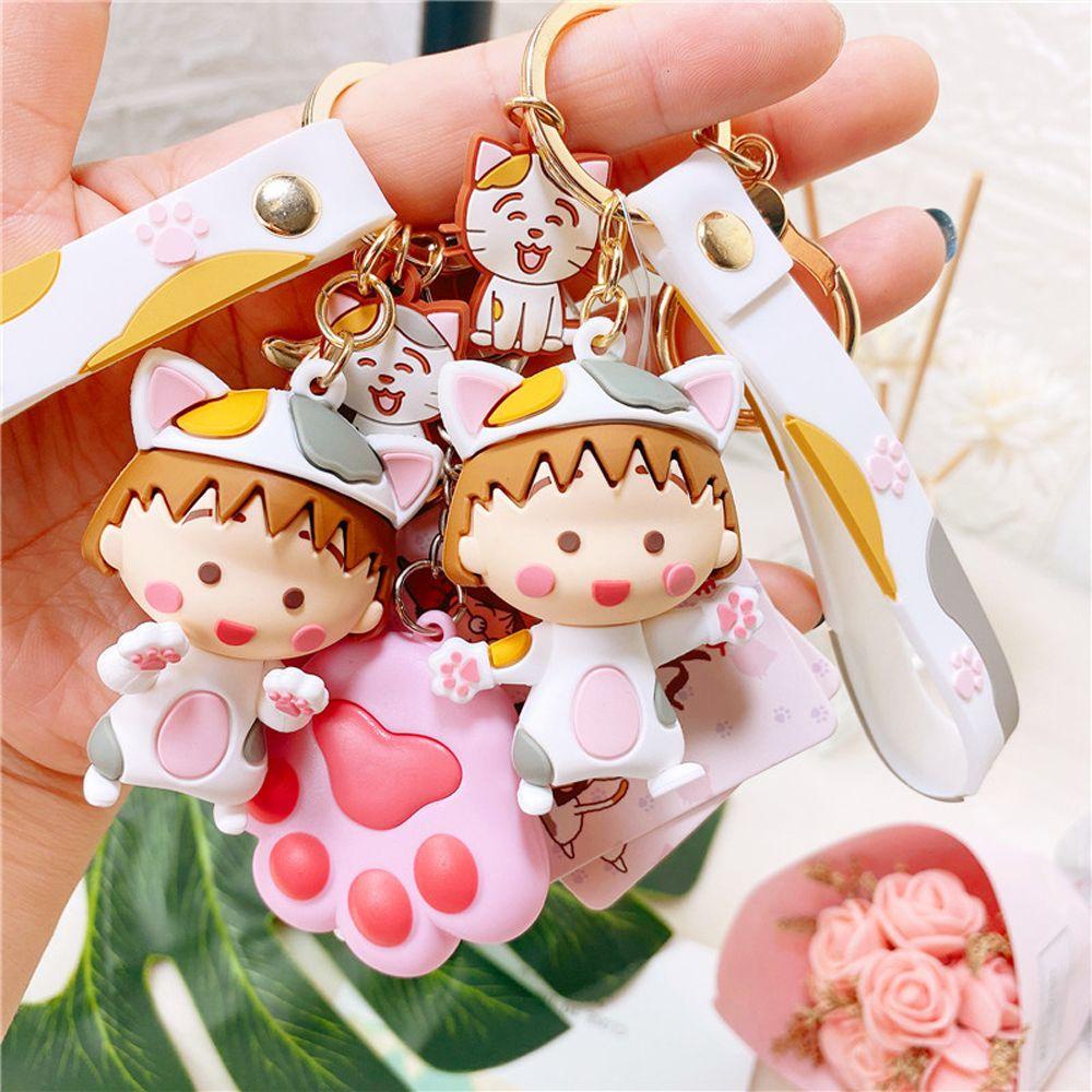 Móc khóa MMULCK hình búp bê Maruko-Chan dễ thương xinh xắn