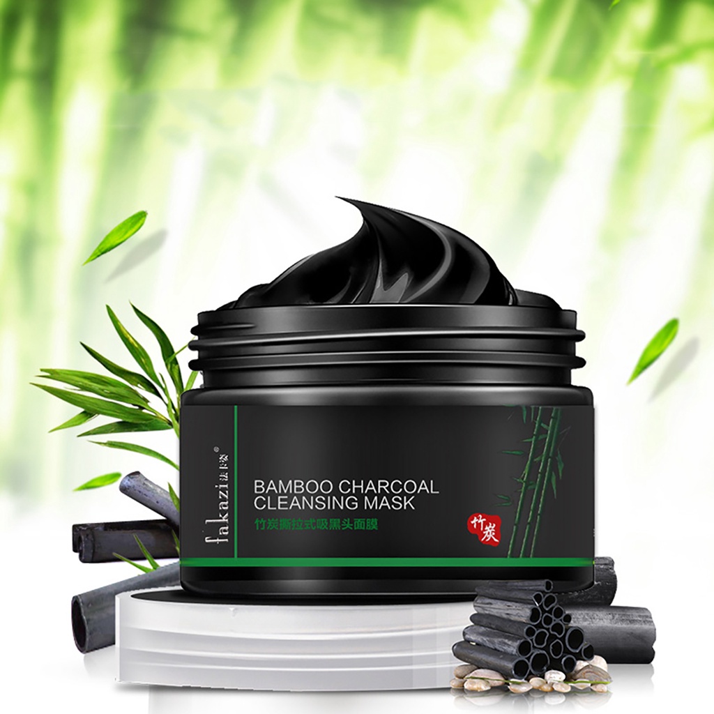 [Hàng mới về] Bộ cọ và mặt nạ than tre lột mụn đầu đen làm sạch sâu hiệu quả (có bán lẻ)