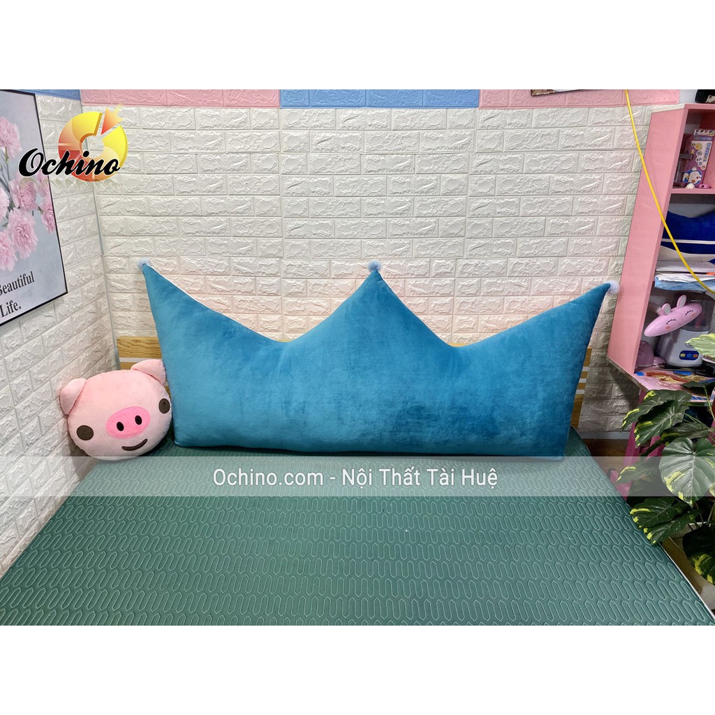 Gối Tựa Đầu Giường Vương Miện Mẫu Mới size 1m6-75 hàng Handmade Cao Cấp Loại 1