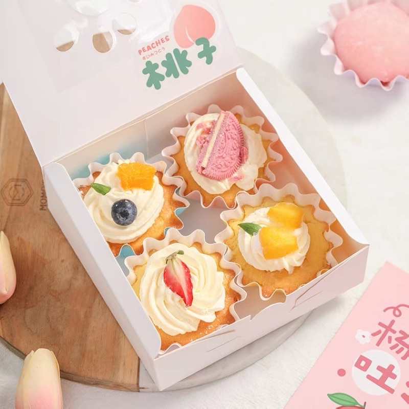 50 Cup Giấy Sò Lùn Đựng Bánh Chịu Nhiệt, Sử Dụng Được Lò Nướng
