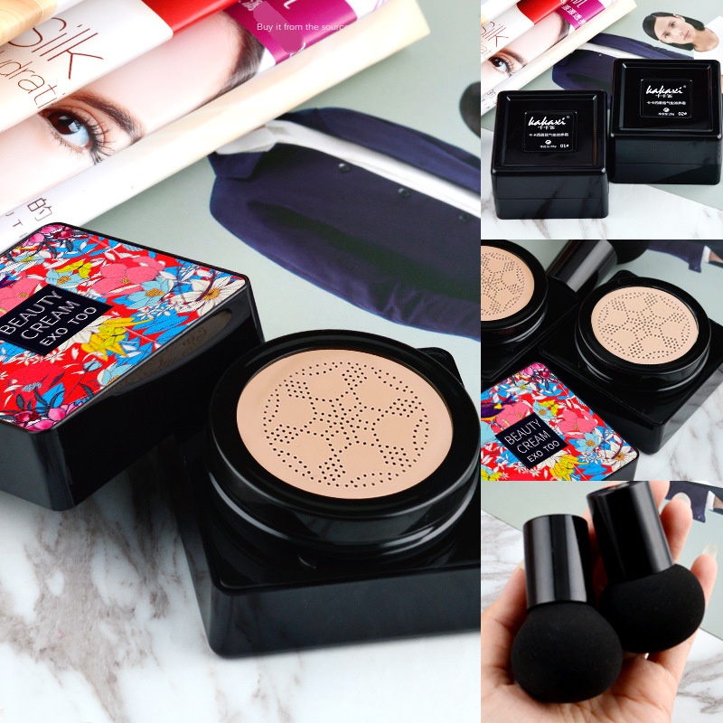 Kem Nền Che Khuyết Điểm Bb CC Cream Làm Sáng Tông Màu Da Kèm Cọ Đầu Nấm Tiện Lợi
