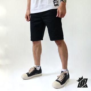 Quần short đen jean nam DATINO Wash Bụi, bền màu không xù