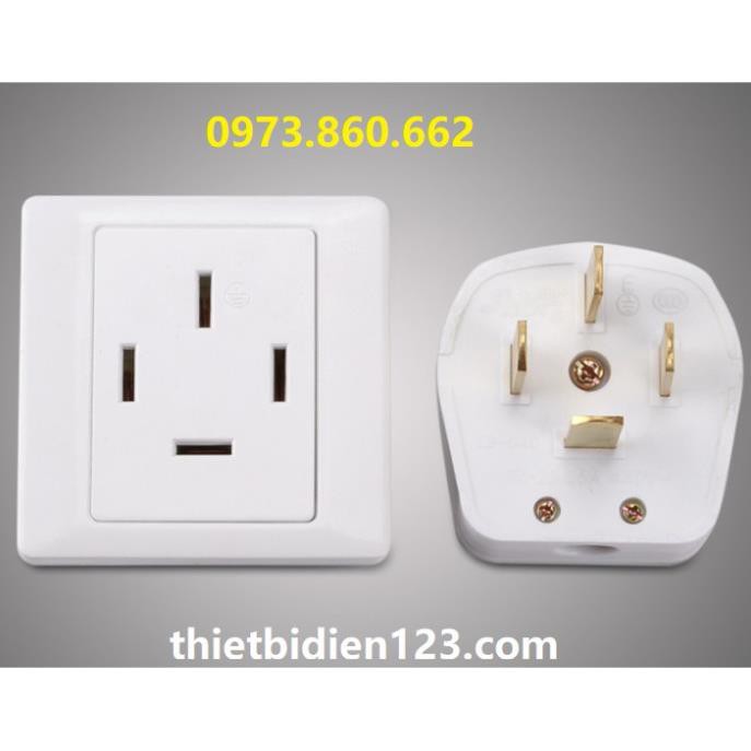 Phích cắm 3 pha 4 chân dẹp 16A 25A -TBĐ