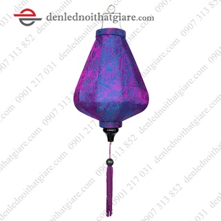 Đèn lồng hội an vải lụa 30cm kiểu củ tỏi ngược 100g10