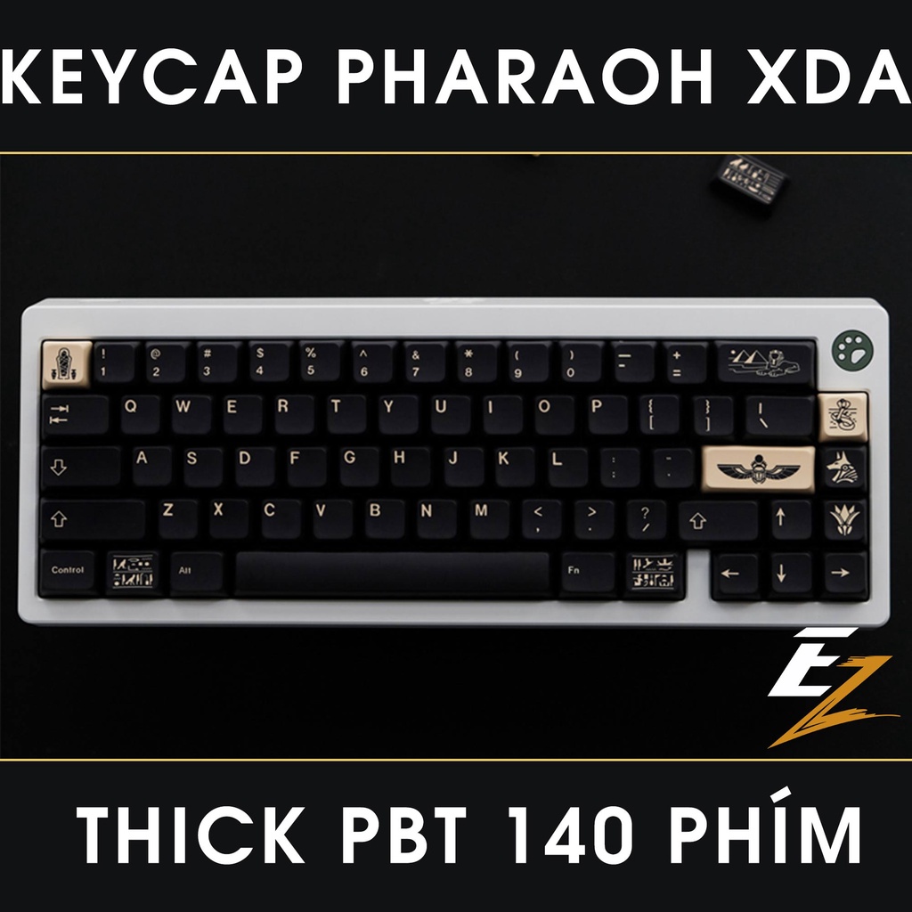 [Mã 33ELSALE hoàn 7% xu đơn 300k] Keycap Cho Bàn Phím Cơ Pharaoh Thick PBT XDA Profile 140 Phím