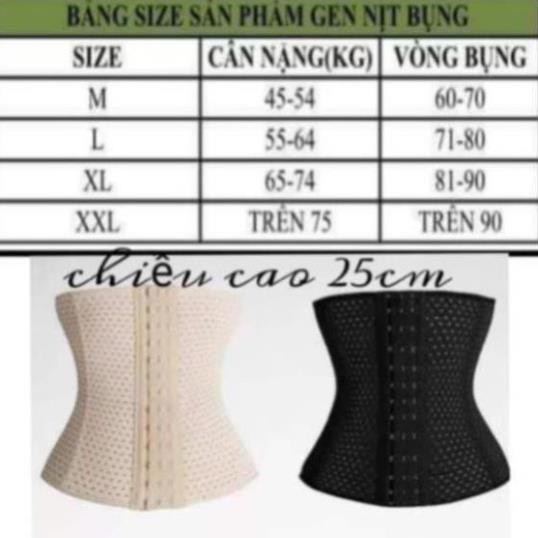 [HÀNG SẴN SLL] ĐAI NỊT BỤNG ĐỊNH HÌNH GIẢM EO NOVA MỚI CAO 25cm cao cấp