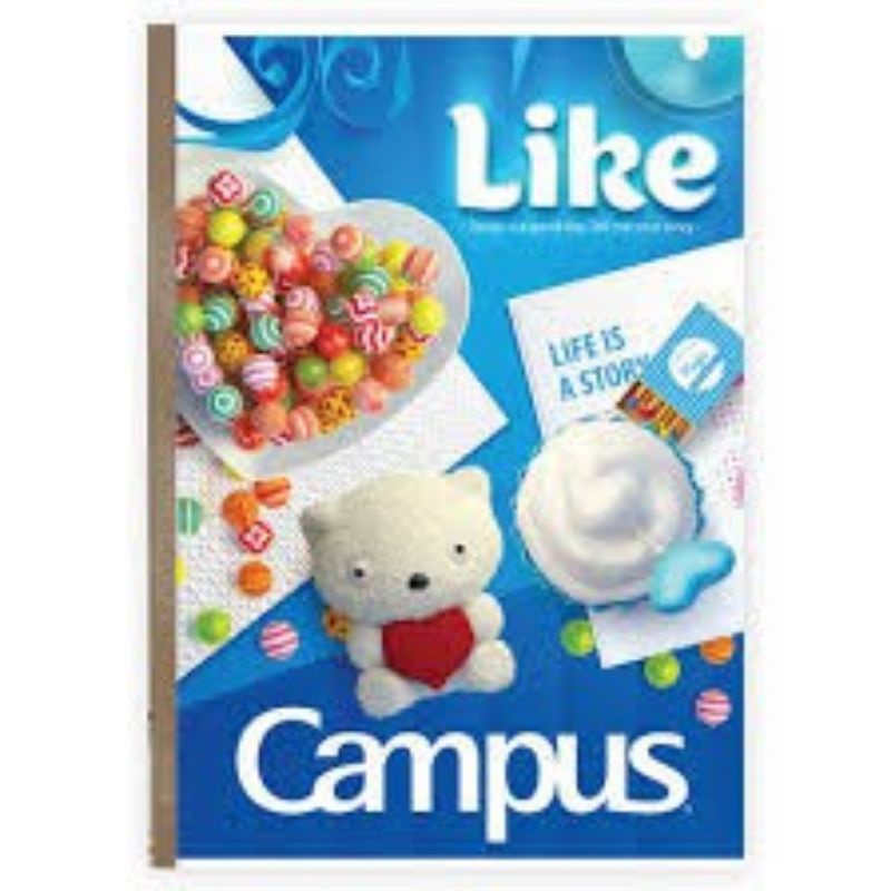Combo 10 cuốn vở kẻ ngang Campus GIFT 80 trang - BGIF80