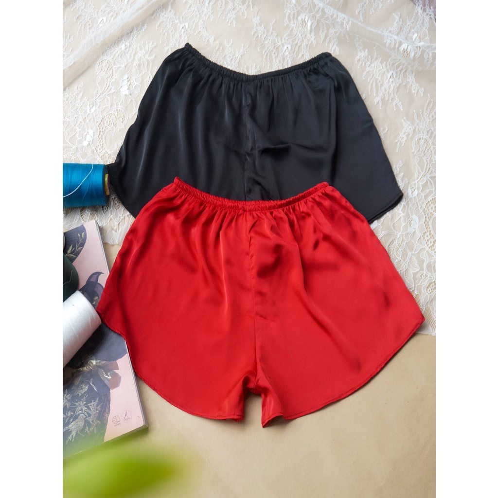 Quần Short Nữ Mặc Nhà Lưng Thung Màu Sắc Pastel Ngọt Ngào Style Basic Freesize Chất Lụa Cao Cấp Thoáng Mát Mềm Mịn