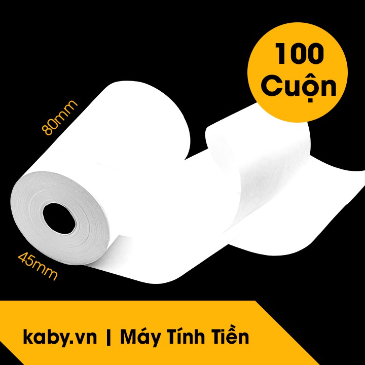 Giấy In Bill K80 - Giấy In Nhiệt K80 - Thùng 100 Cuộn