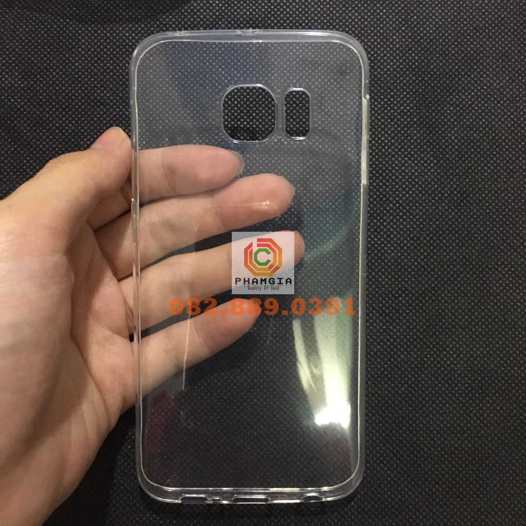 Ốp lưng SamSung S7 Edge loại chống sốc và loại dẻo trong có viền gồ bảo vệ cam bền đẹp