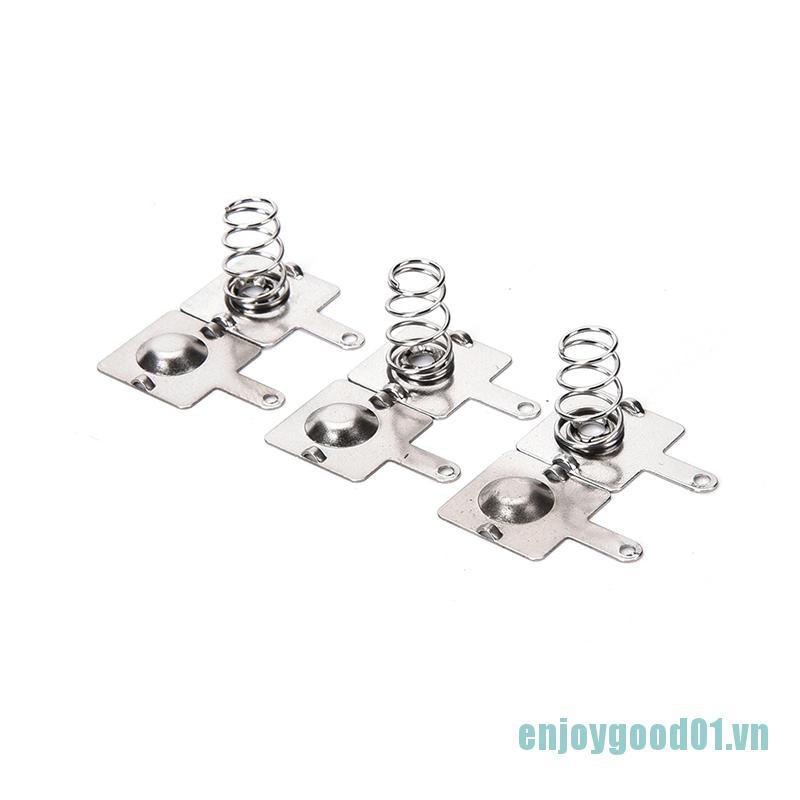 Set 10 cặp lò xo kim loại bạc 14.5mm x 9mm chuyên dụng dành cho pin AA